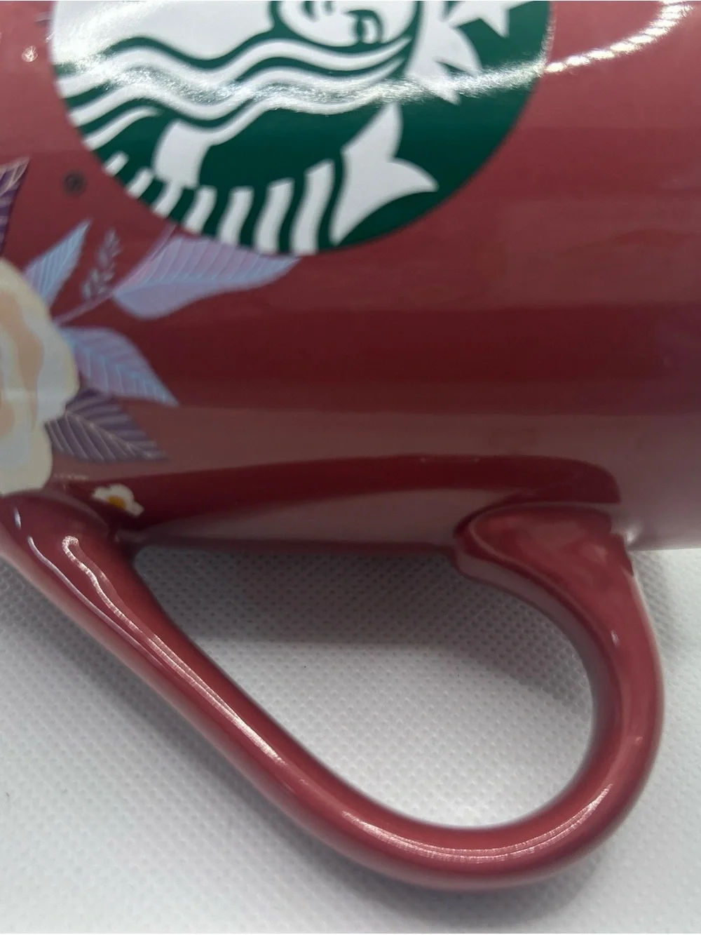 Starbucks Coffee Cup 2020 Mauve Pink Rose Floral Flower Mermaid Tea Mug 10 oz